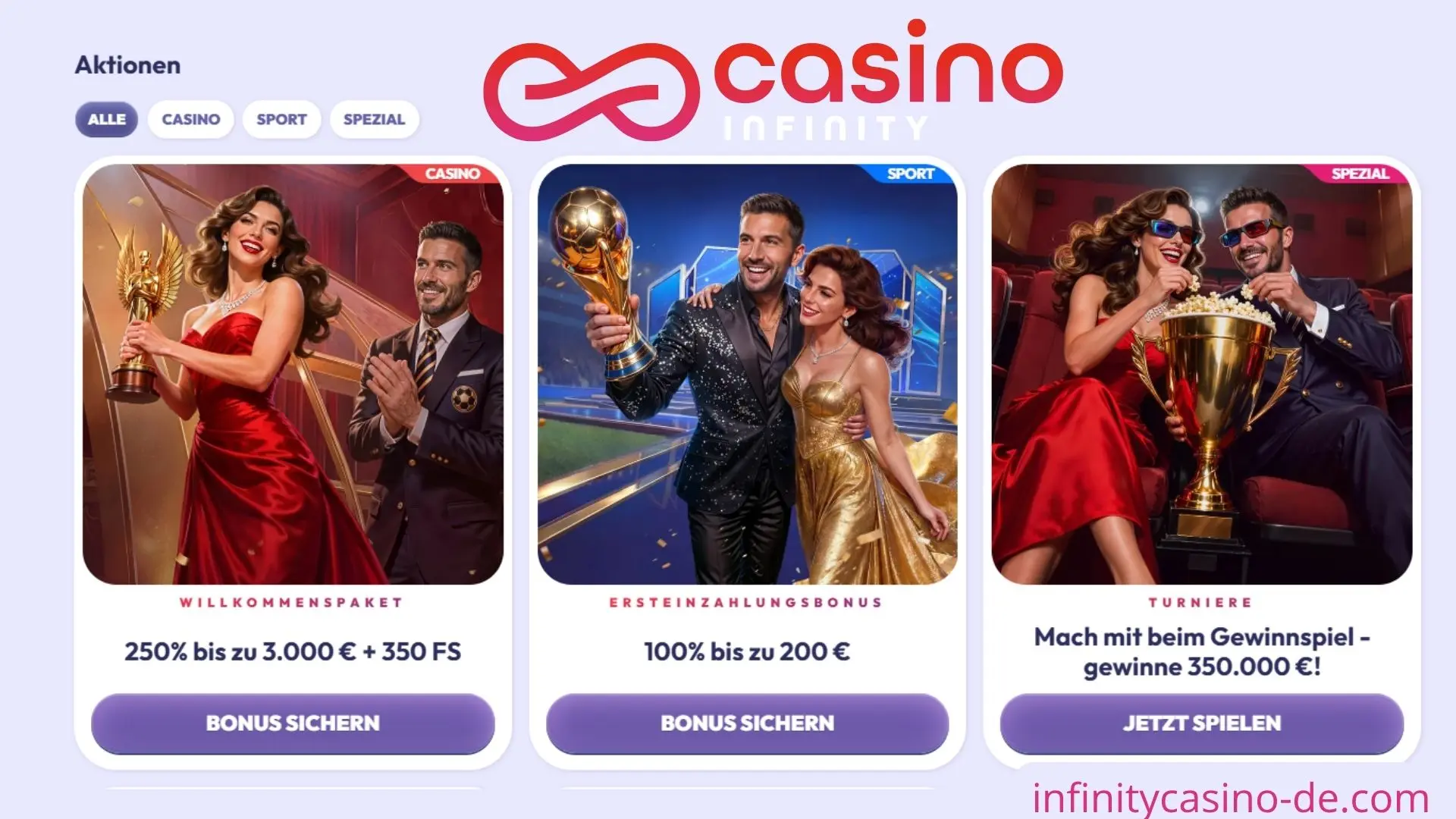 Casino Infinity Promo Code und Bonusangebote